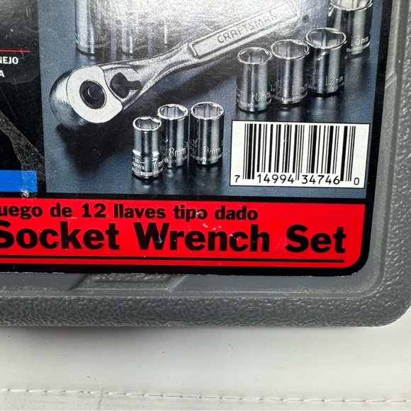 12-pc. CRAFTSMAN TOOLS 1/4” DRIVE METRIC SOCKET SET w/ CASE, 6-POINT, 34746, USA - Picture 4 of 12
